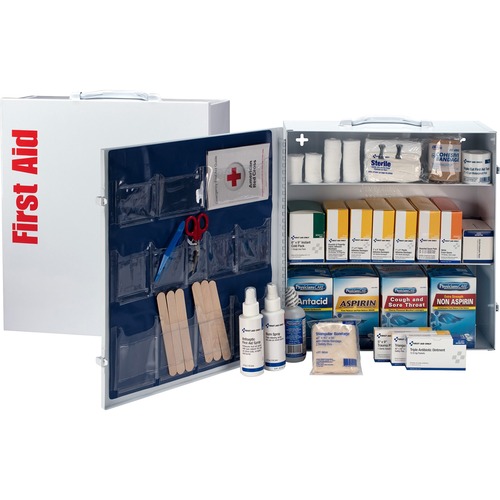 First Aid Only, Inc  Industrial First Aid Shelf Station, 3-Shelf,100 PPL,1092/KT