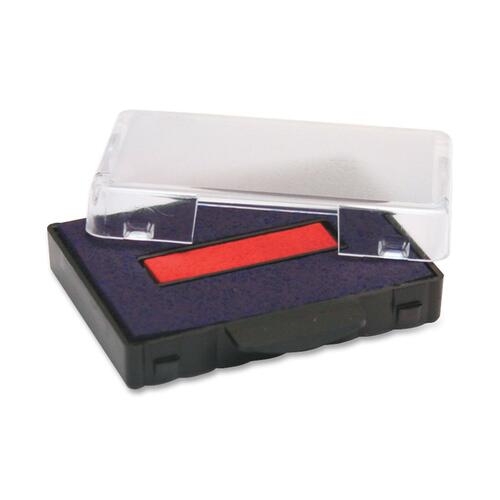 T5440 Dater Replacement Ink Pad, 1 1/8 X 2, Blue/red