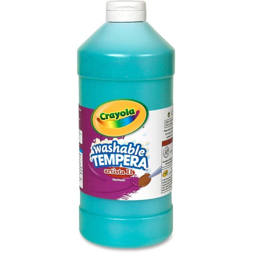 Washable Tempera Paint, 32oz, Turquoise