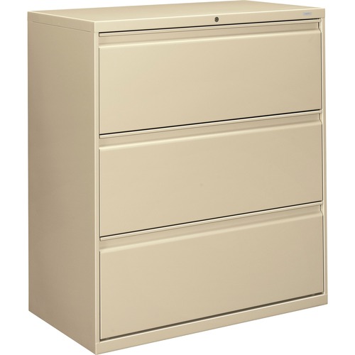 800 Series Three-Drawer Lateral File, 36w X 19-1/4d X 40-7/8h, Putty