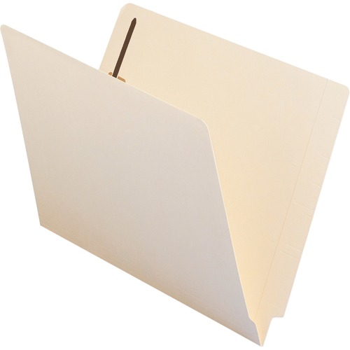 END TAB FASTENER FOLDERS W/REINFORCED TAB, 2 FASTENERS, LETTER, MANILA, 50/BX