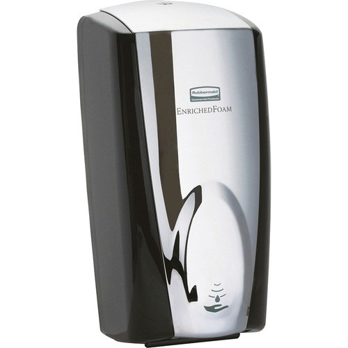 AUTOFOAM TOUCH-FREE DISPENSER, 1100 ML, 5.2" X 5.25" X 10.9", BLACK/CHROME