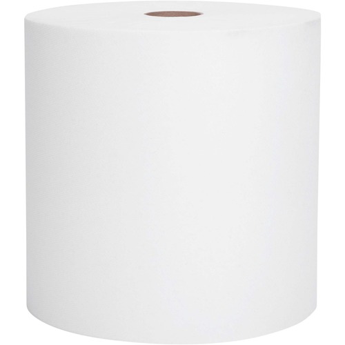 Hard Roll Towels, 1.5" Core, 8 X 400ft, White, 12 Rolls/carton