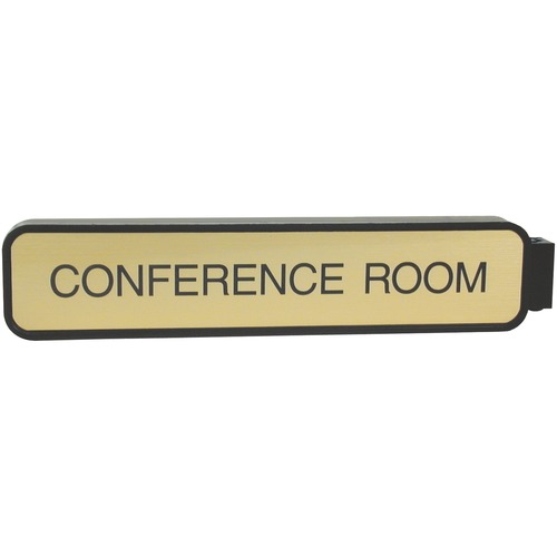 Double-Sided Corridor Sign, 2"x10", Black Frame