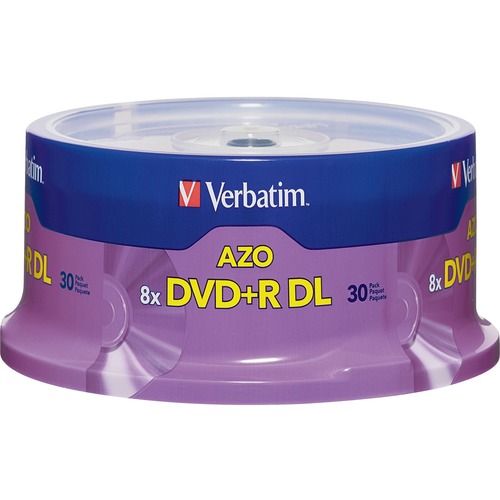Dual-Layer Dvd+r Discs, 8.5gb, 8x, Spindle, 30/pk, Silver