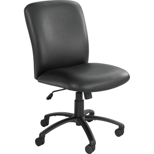 UBER BIG AND TALL SERIES HIGH BACK CHAIR, SUPPORTS UP TO 500 LBS., BLACK SEAT/BLACK BACK, BLACK BASE