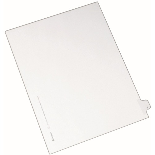 Allstate-Style Legal Exhibit Side Tab Divider, Title: B, Letter, White, 25/pack