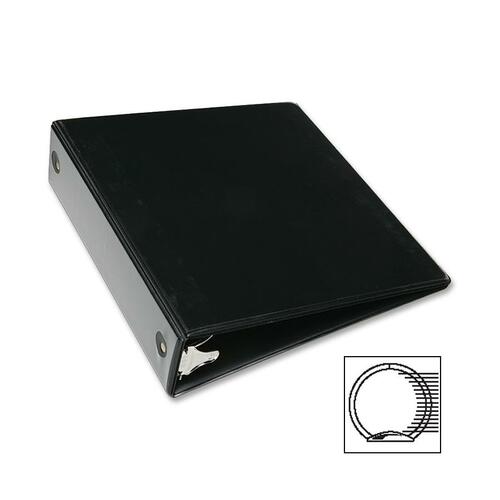 7510012835273, ROUND RING BINDER, 11 X 8 1/2, 2" CAPACITY, BLACK