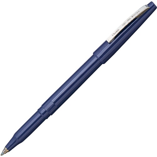 Rolling Writer Stick Roller Ball Pen, .8mm, Blue Barrel/ink, Dozen