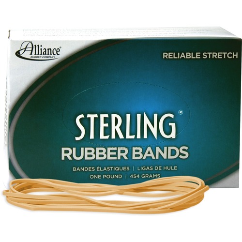 STERLING RUBBER BANDS, SIZE 117B, 0.06" GAUGE, CREPE, 1 LB BOX, 250/BOX