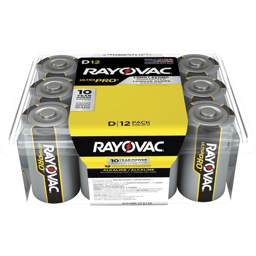 Rayovac Corporation  Alkaline Batteries, D Ultra Pro, 96/CT, BK/SR