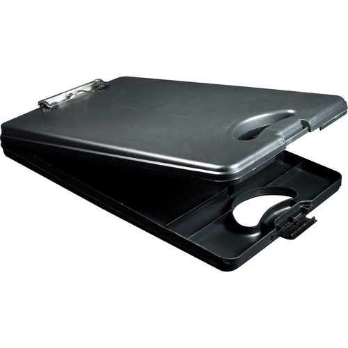 Portable Desktop Clipboard, 1/2"Storage,10"x16", Black