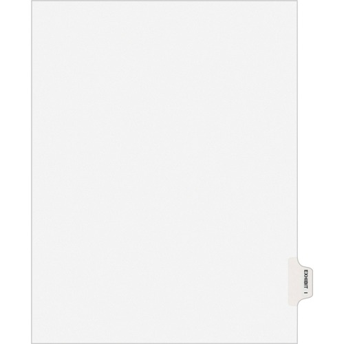 Avery-Style Preprinted Legal Side Tab Divider, Exhibit I, Letter, White, 25/pack