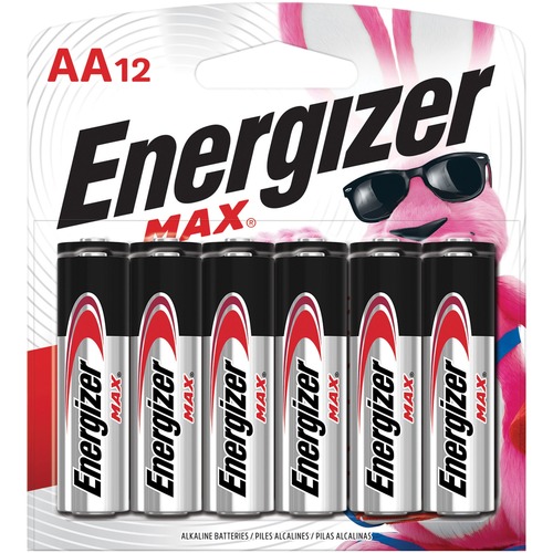 Max Alkaline Batteries, Aa, 12 Batteries/pack