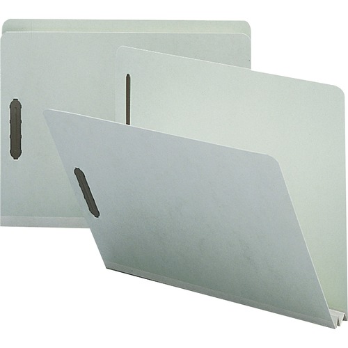 Pressboard Fastener Folders,2 Exp,Letter,25/BX,Gray Green