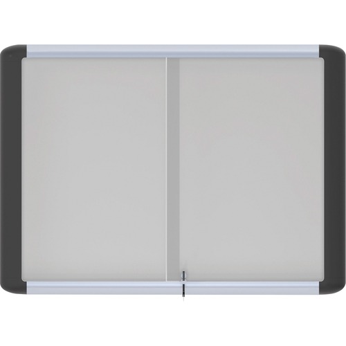 Dry-Erase Board, Enclosed, Magnetic, 4'x3', White