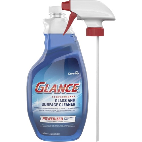 GLANCE POWERIZED GLASS AND SURFACE CLEANER, LIQUID, 32 OZ, 4/CARTON