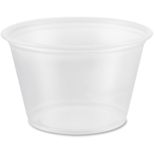 CONEX COMPLEMENTS POLYPROPYLENE PORTION/MEDICINE CUPS, 4 OZ, CLEAR, 125/BAG, 20 BAGS/CARTON