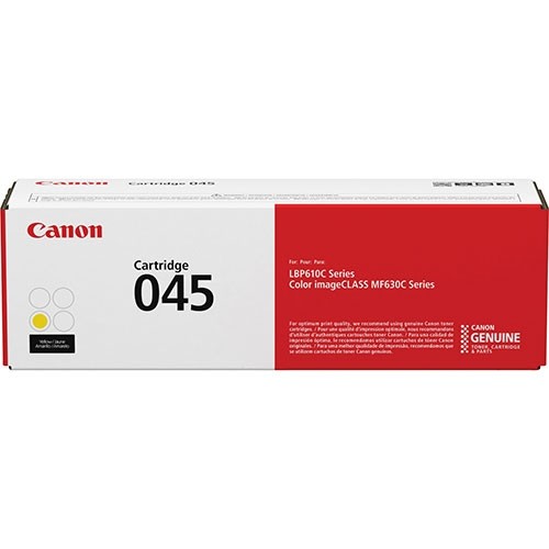 Canon (CRG045) Color imageCLASS LBP612Cdw MF632Cdw MF634Cdw Yellow Toner Cartridge (1300 Yield)