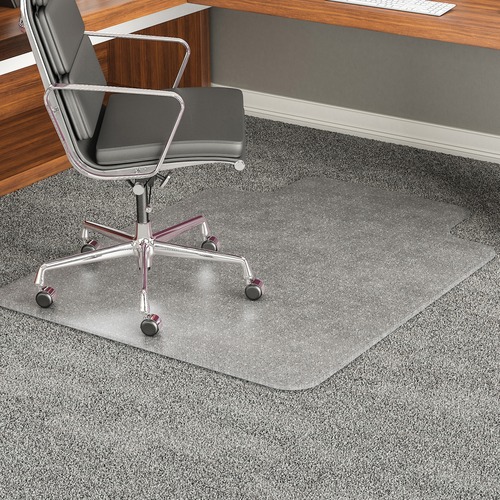 EXECUMAT ALL DAY USE CHAIR MAT FOR HIGH PILE CARPET, 45 X 53, WIDE LIPPED, CLEAR