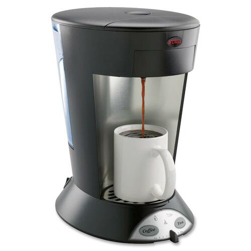 My Cafe Pourover Commercial Grade Coffee/tea Pod Brewer, Stainless Steel, Black