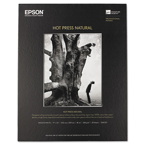 Hot Press Natural Fine Art Paper, 17 X 22, 25 Sheets