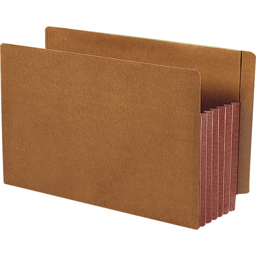 5 1/4" Exp File Pockets, Straight Tab, Legal, Brown, 10/box