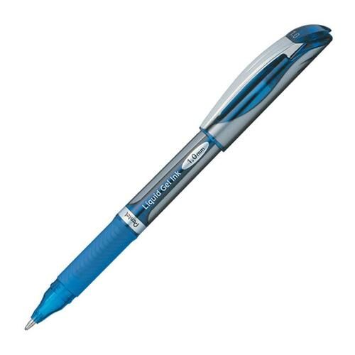 Liquid Gel Pen, Refillable, 1.0mm, Blue Barrel/Ink