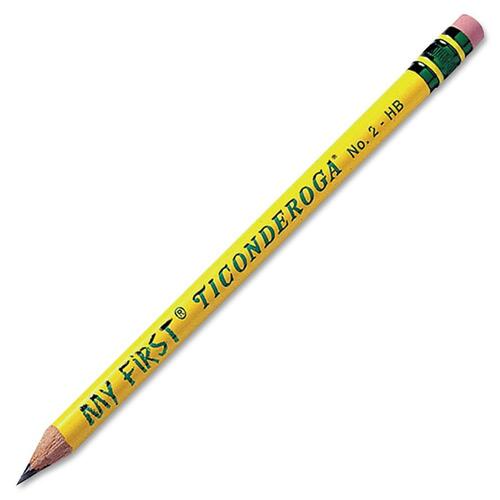 Ticonderoga No. 2 Pencil, HB Lead, Pre-Sharpened, 2/CD, YW