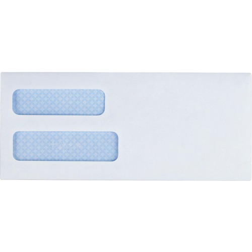 Business Source  Envelopes,No. 8-5/8",Double Window,3-5/8"x8-5/8",500/BX,WE