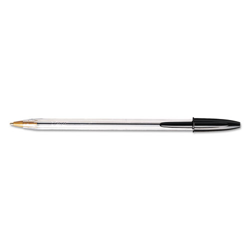 Cristal Xtra Smooth Ballpoint Stick Pen, Black Ink, 1mm, Medium, 24/pack
