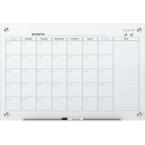 Infinity Magnetic Glass Calendar Board, 48 X 36
