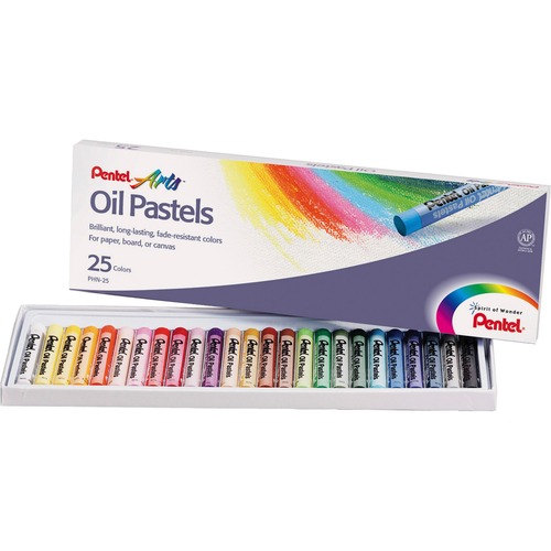 Oil Pastels, 25/ST, Assorted