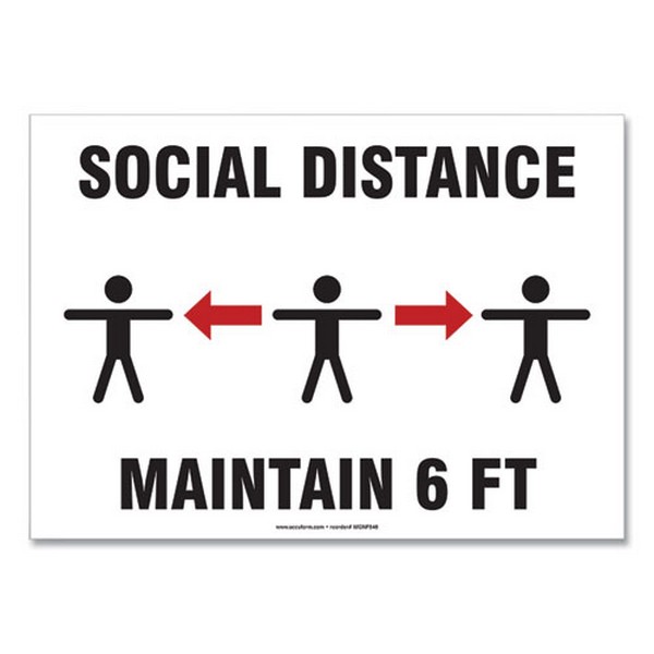 SIGN,SOCIAL DISTANCE 7X10