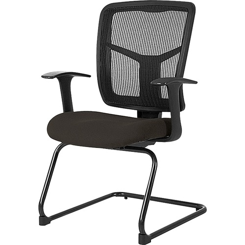 Guest Chair,Mesh BK,Fabric Mesh Seat,27"x27-1/2"x41",Pepper