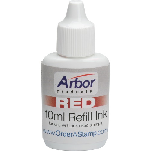 7510012073960, ACCUSTAMP REFILL INK, .35 OZ BOTTLE, RED