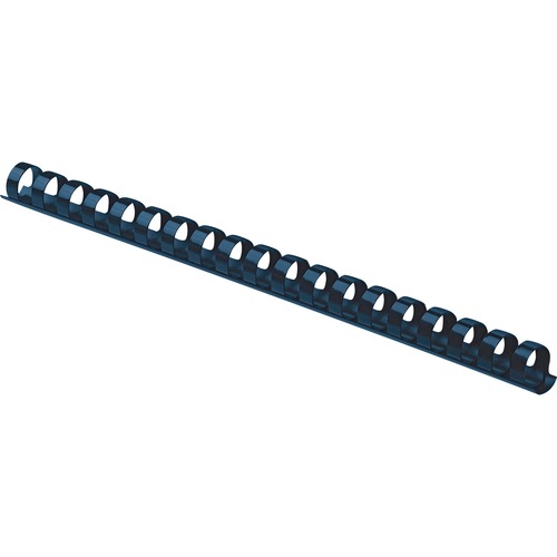 Plastic Comb Bindings, 3/8" Dia, 55 Sheet Capacity, Navy Blue, 100 Combs/pack