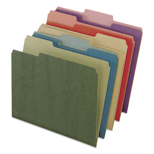 Earthwise By Pendaflex Recycled File Folders, 1/3 Top Tab, Ltr, Assorted, 50/bx