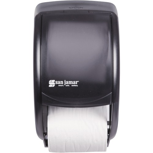 Duett Standard Bath Tissue Dispenser, 2 Roll, 7 1/2w X 7d X 12 3/4h, Black Pearl