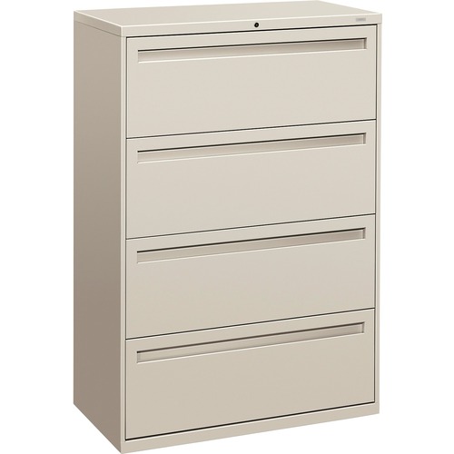 700 Series Four-Drawer Lateral File, 36w X 19-1/4d, Light Gray