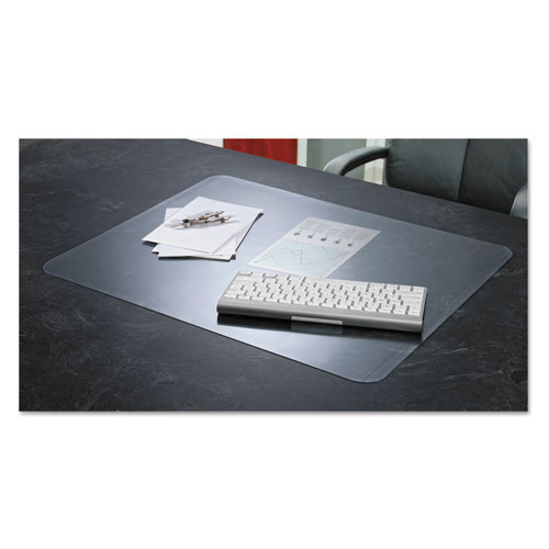 KRYSTALVIEW DESK PAD WITH ANTIMICROBIAL PROTECTION, 24 X 19, CLEAR