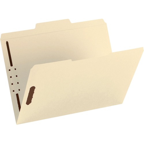 Folder, Two Fasteners, 2/5 Cut Right Center, Top Tab, Letter, Manila, 50/box