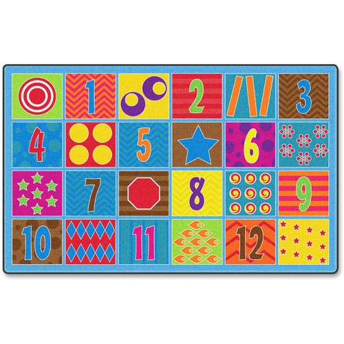 Counting Fun Numbered Rug, 7'6x12', Multi