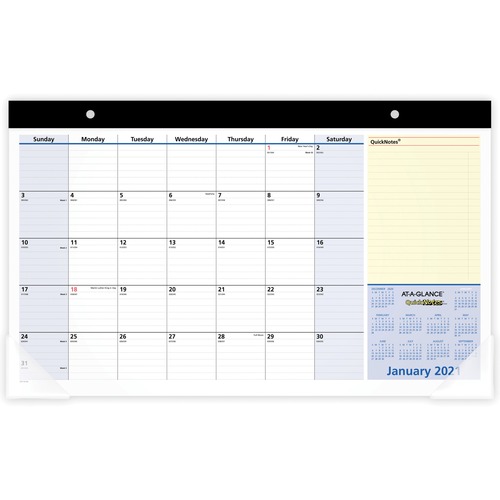 Desk Pad Calendar,Jan-Jan 13 Month,17-3/4"x10-7/8"