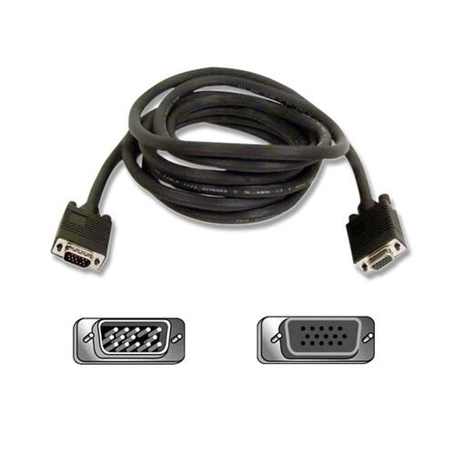 Pro Series Svga Monitor Extension Cable, Hd-15, 10 Ft., Black