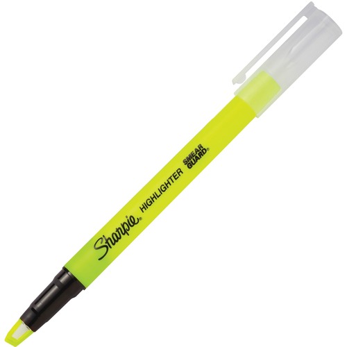 Clearview Pen-Style Highlighter, Fine Chisel Tip, Fluorescent Yellow Ink, Dozen