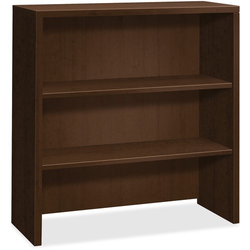Hutch Bookcase, 2-Shelves, 36"x14-5/8"x37-1/2", Mocha