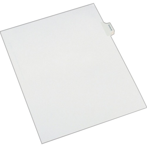 Allstate-Style Legal Side Tab Dividers, Exhibit M, Letter, White, 25/pack