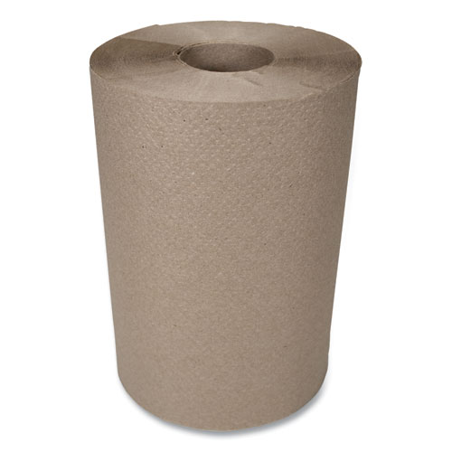 HARDWOUND ROLL TOWELS, 7.88" X 300 FT, BROWN, 12/CARTON