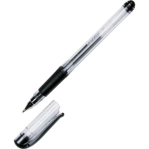 7520014845250 SKILCRAFT ALPHAELITE STICK GEL PEN, 0.7MM, BLACK INK, CLEAR BARREL, DOZEN